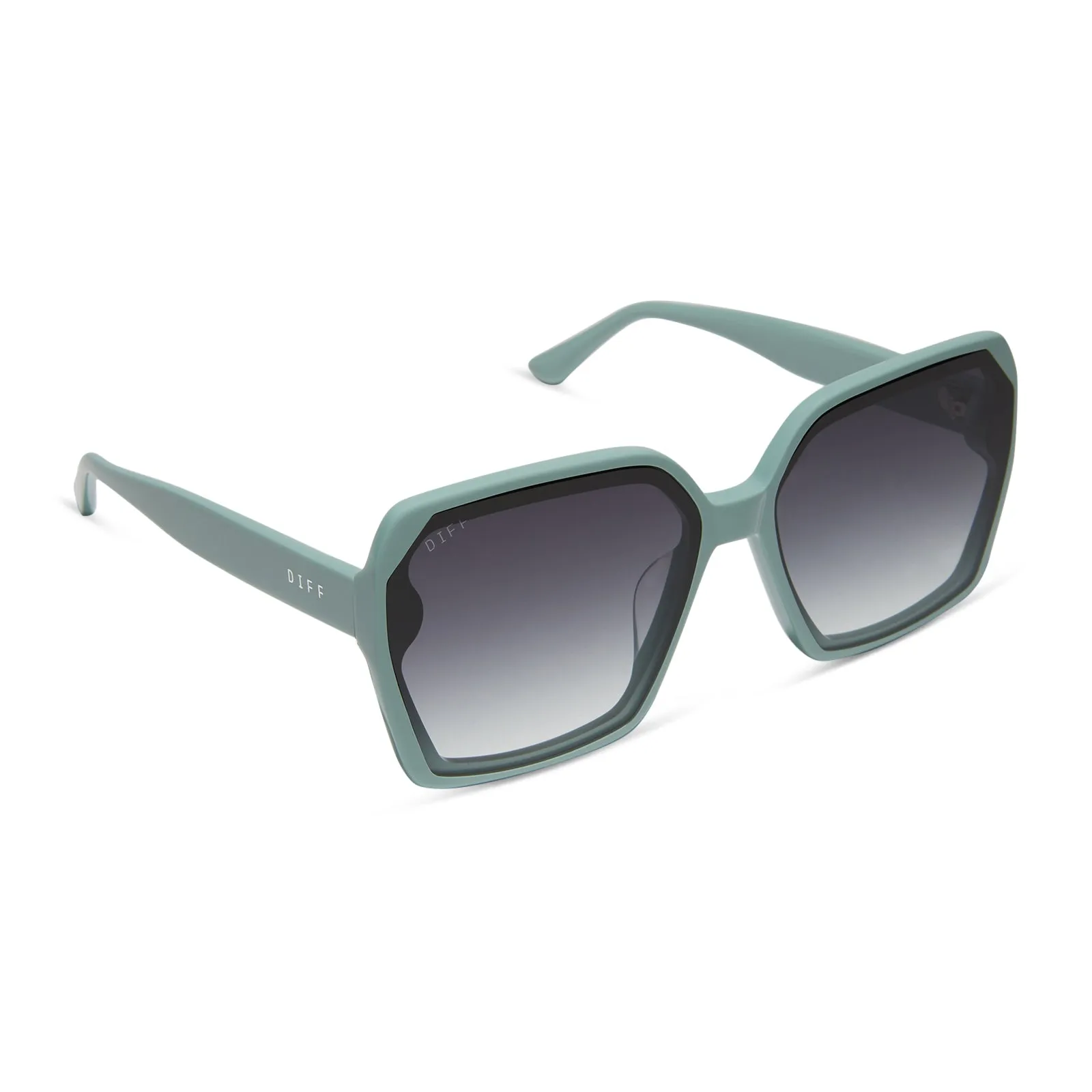 PRESLEY - STEEL TEAL   GREY GRADIENT SUNGLASSES