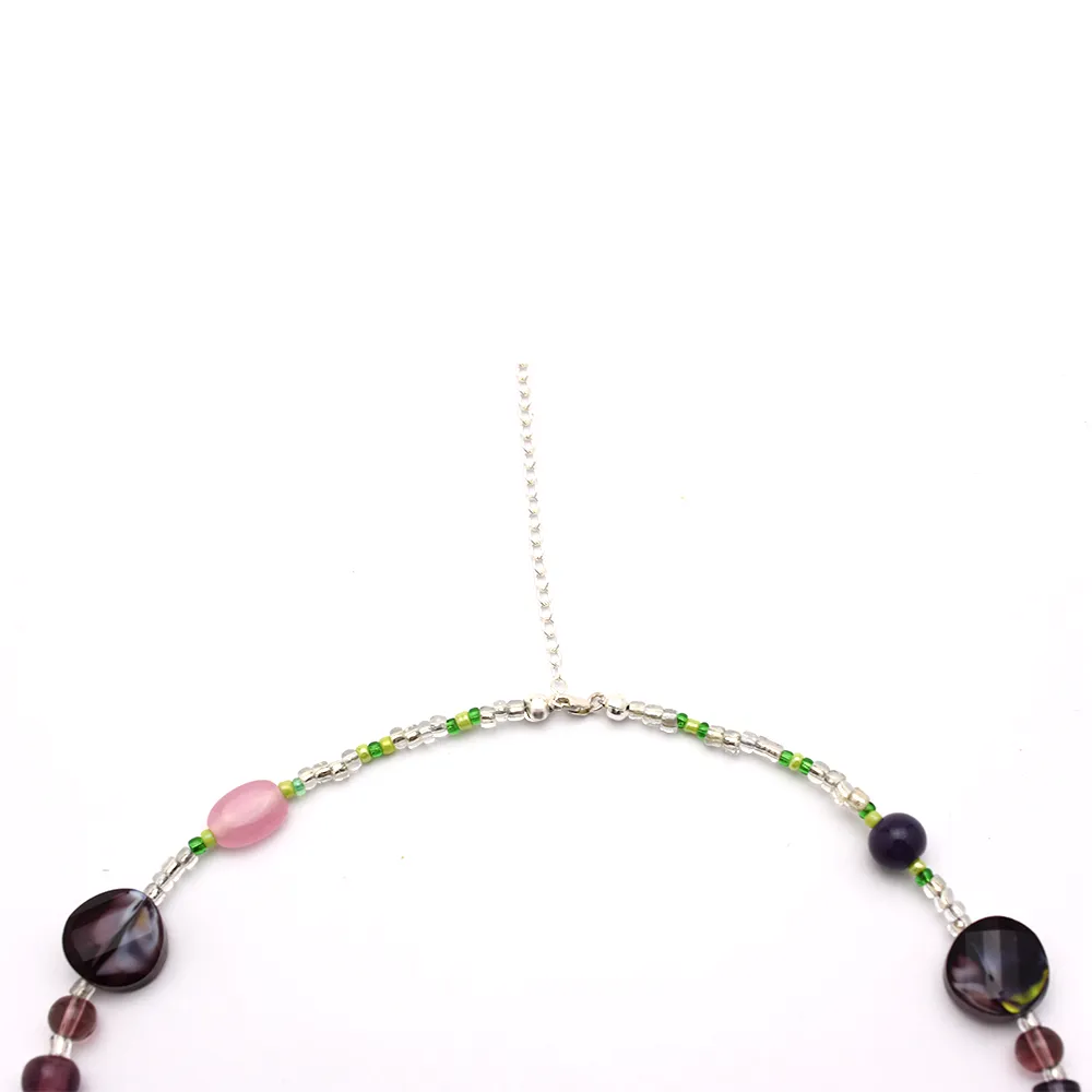 Purple Beaded Necklace