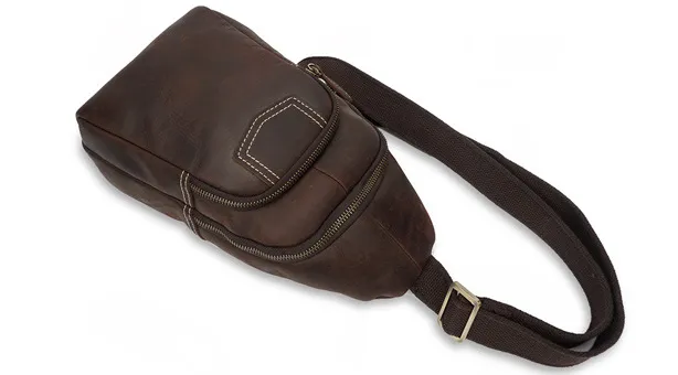 Retro Handmade Leather Chest Bag C8052