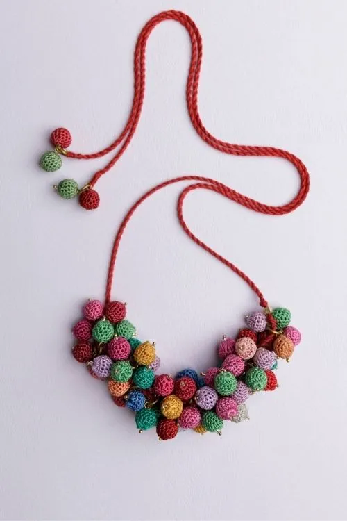 Samoolam Multicoloured Bouquet Necklace