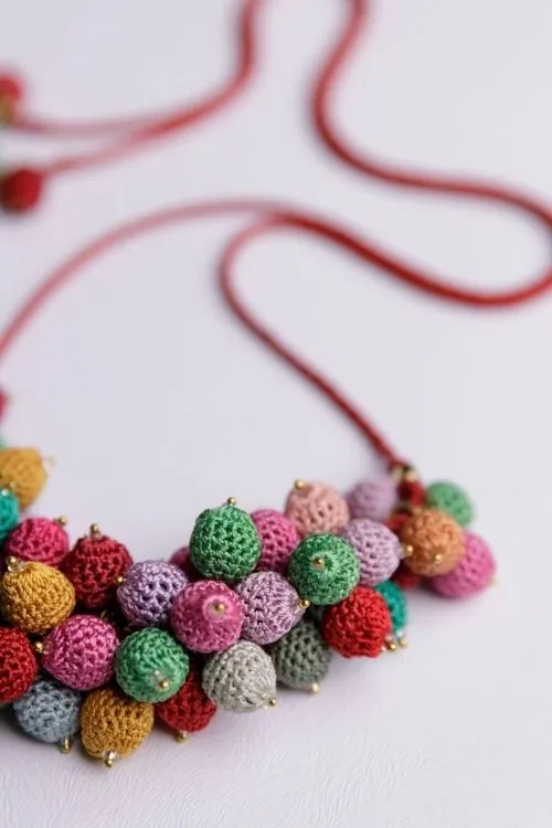 Samoolam Multicoloured Bouquet Necklace