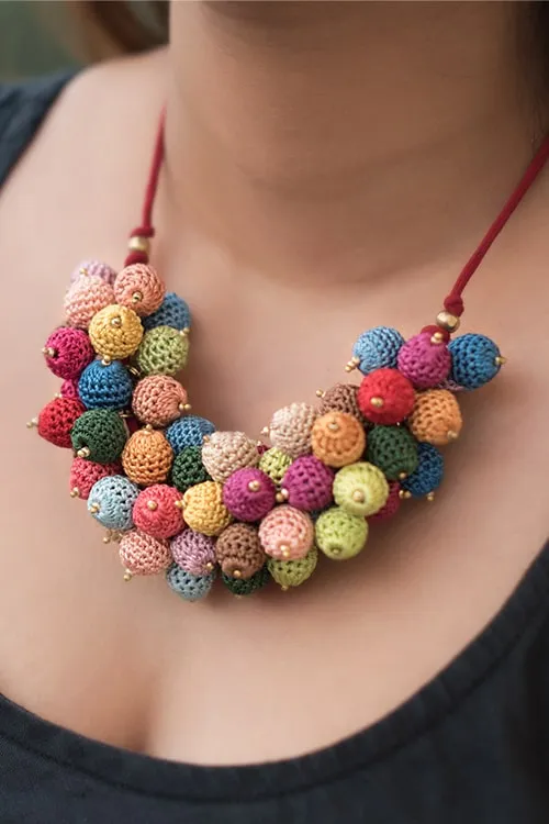 Samoolam Multicoloured Bouquet Necklace