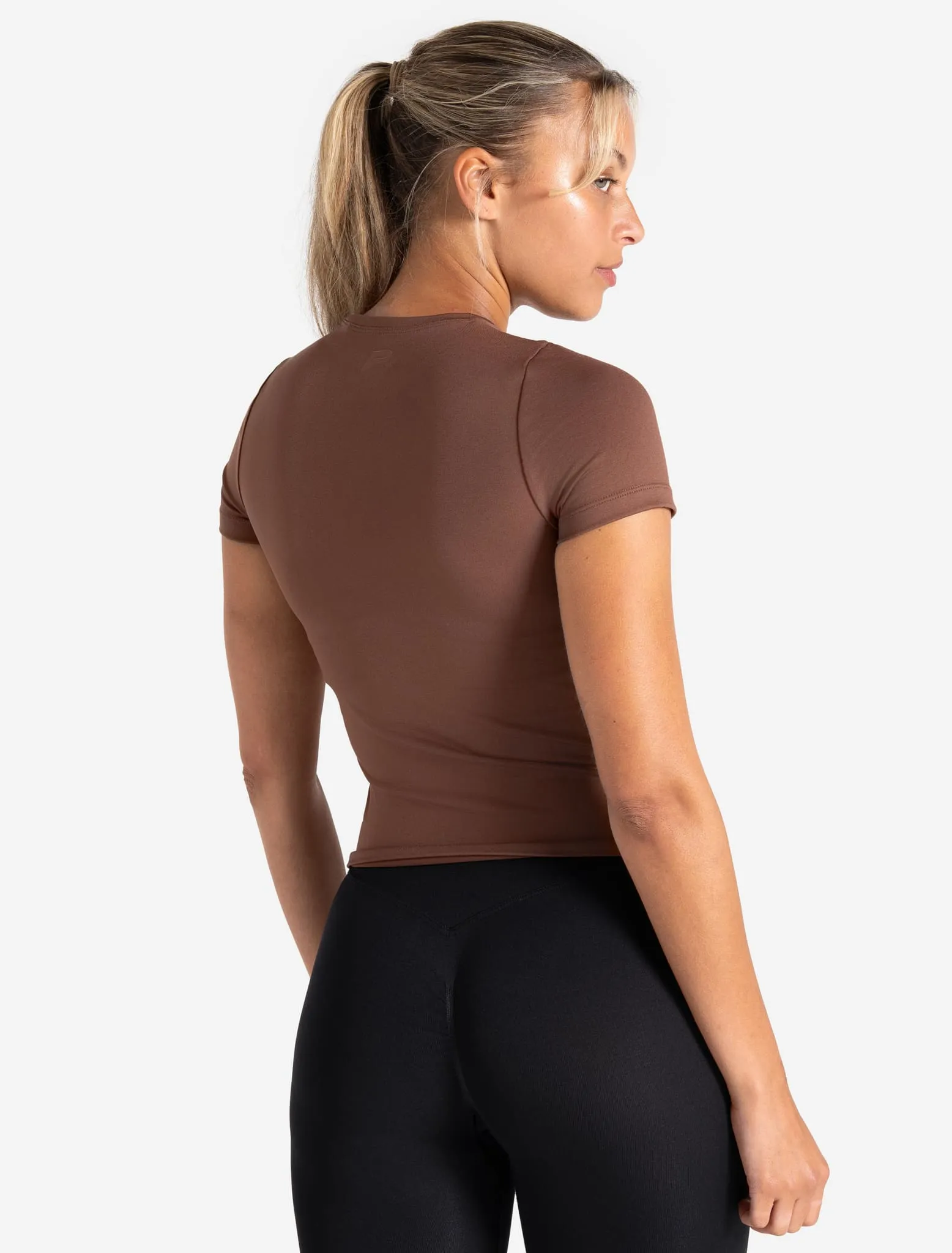 Sculpt Seamless T-Shirt - Cocoa Brown