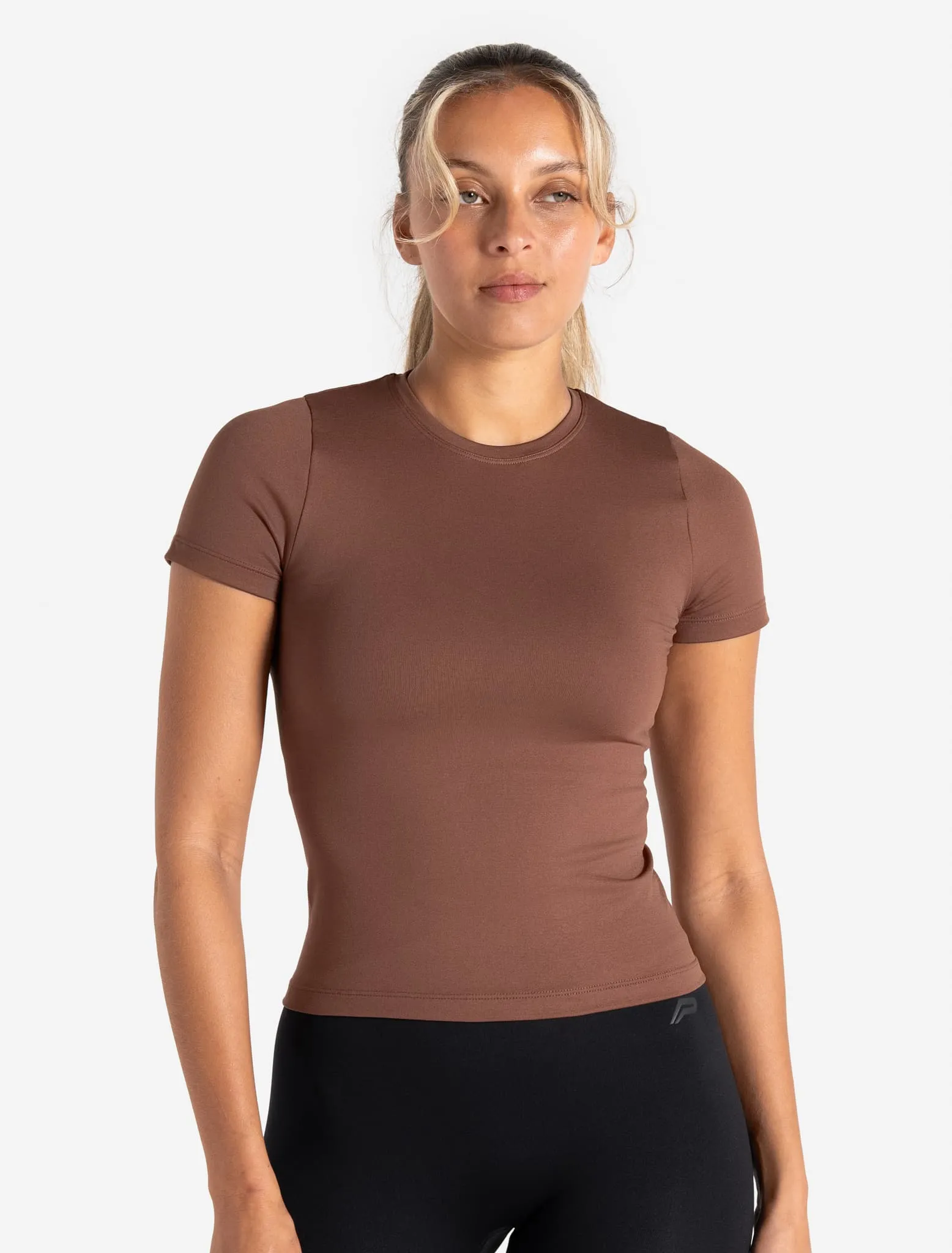 Sculpt Seamless T-Shirt - Cocoa Brown