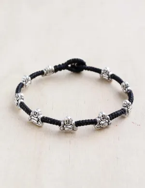 Sitting Buddha Alloy Bracelet