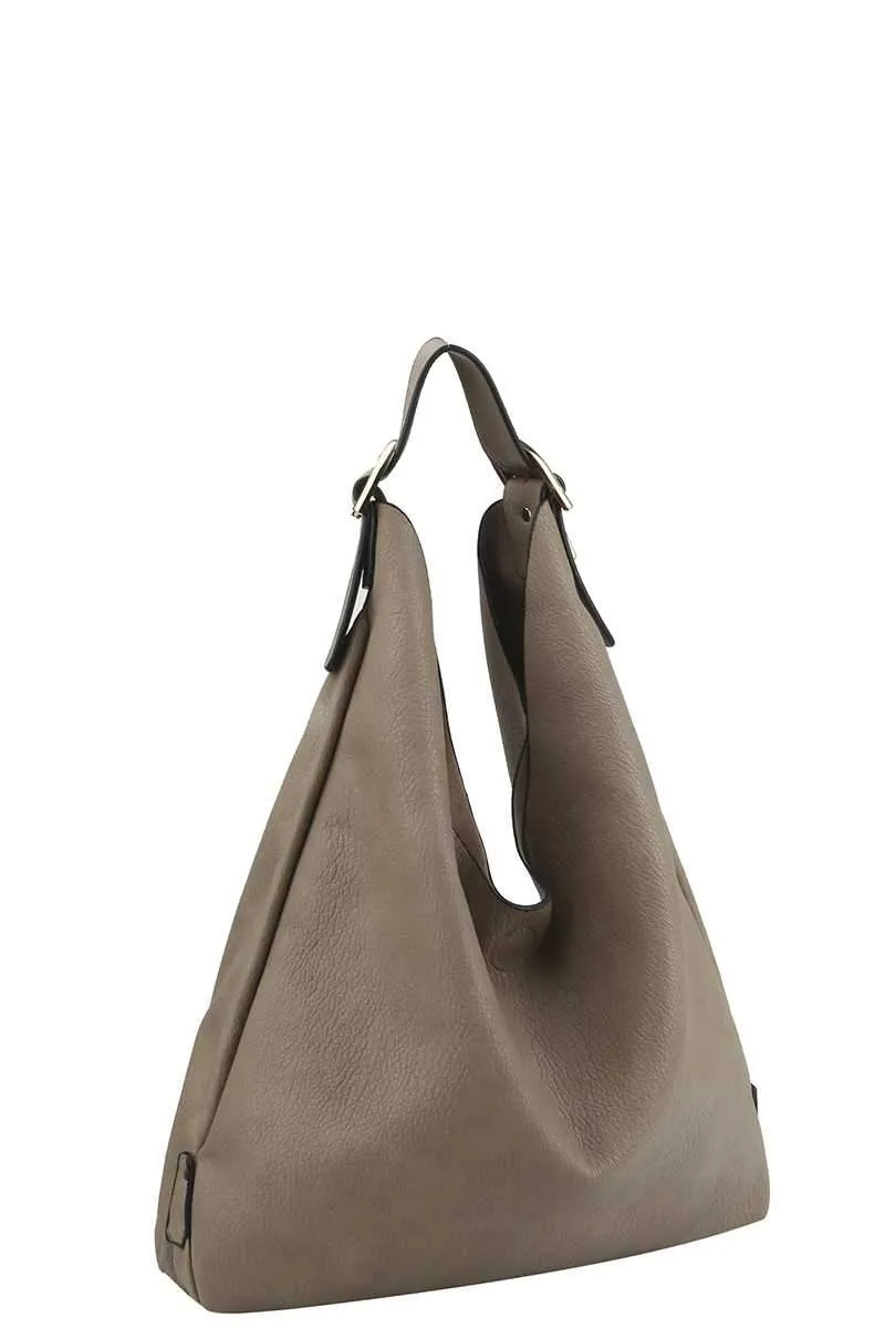 Smooth Textured PU Leather Women's Hobo Bag