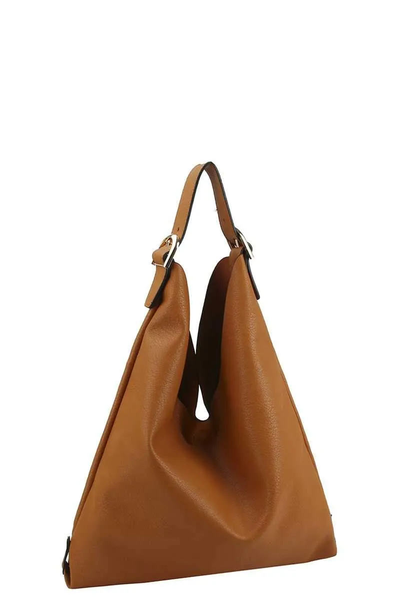 Smooth Textured PU Leather Women's Hobo Bag