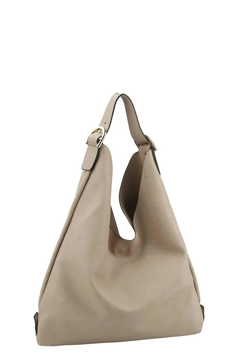 Smooth Textured PU Leather Women's Hobo Bag