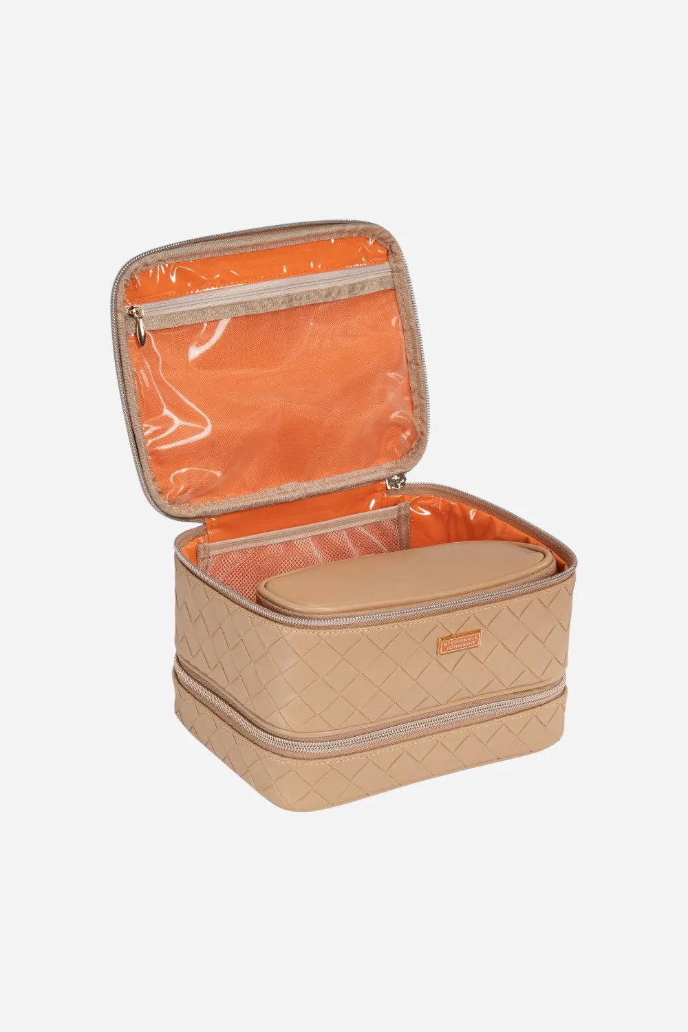 Stephanie Johnson Jenny Train Case in Belize Toasted Almond