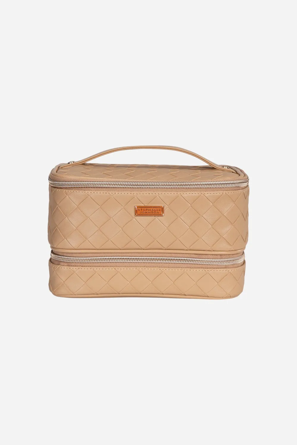 Stephanie Johnson Jenny Train Case in Belize Toasted Almond