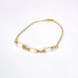 Three Pearl Bracelet