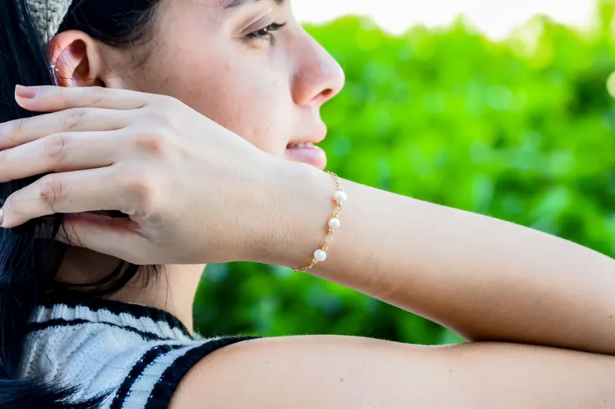 Three Pearl Bracelet