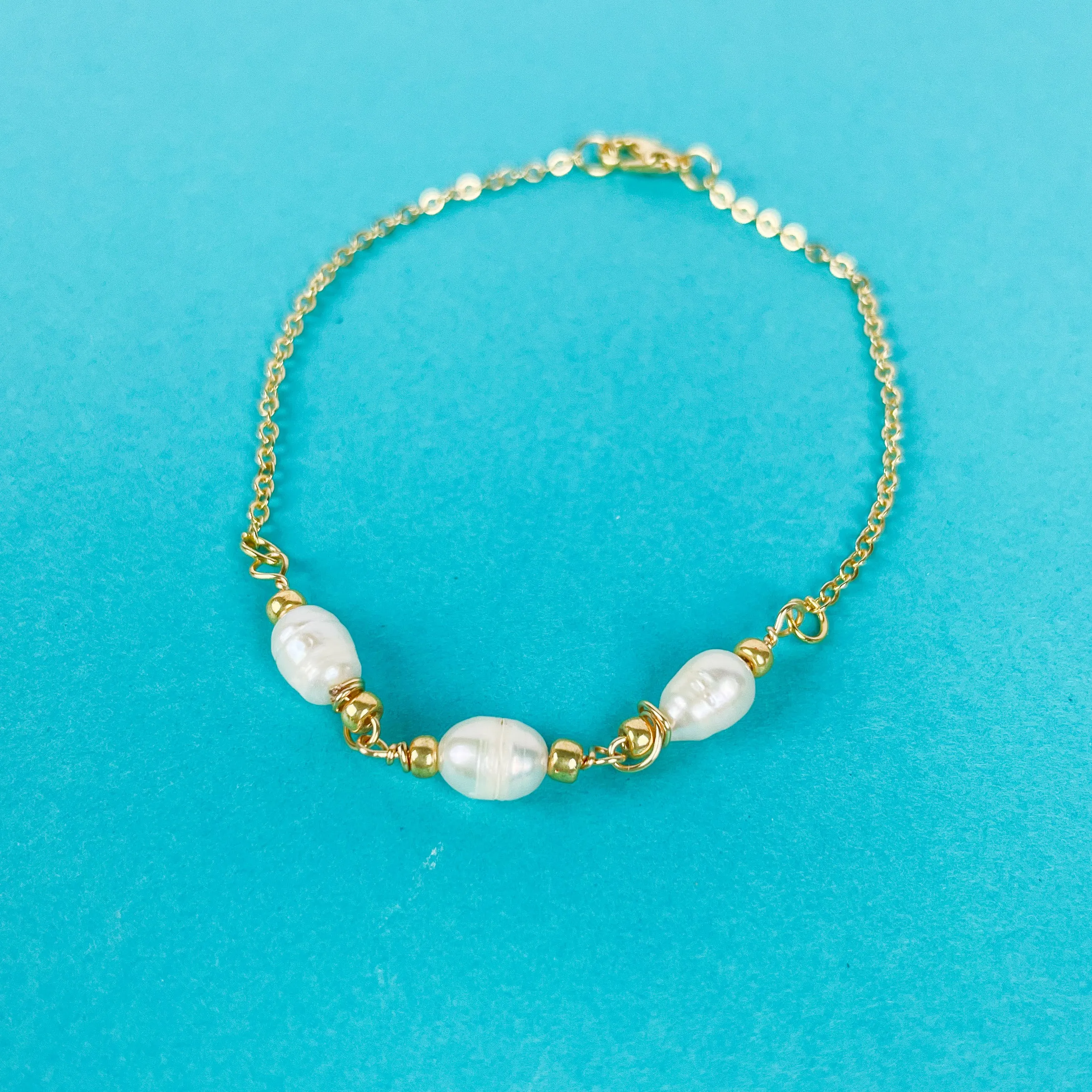 Three Pearl Bracelet