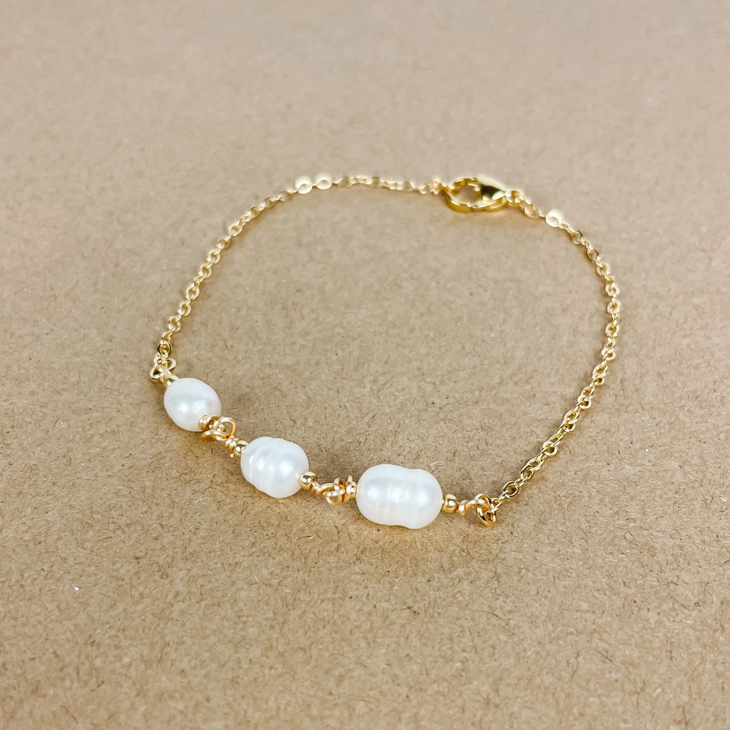 Three Pearl Bracelet