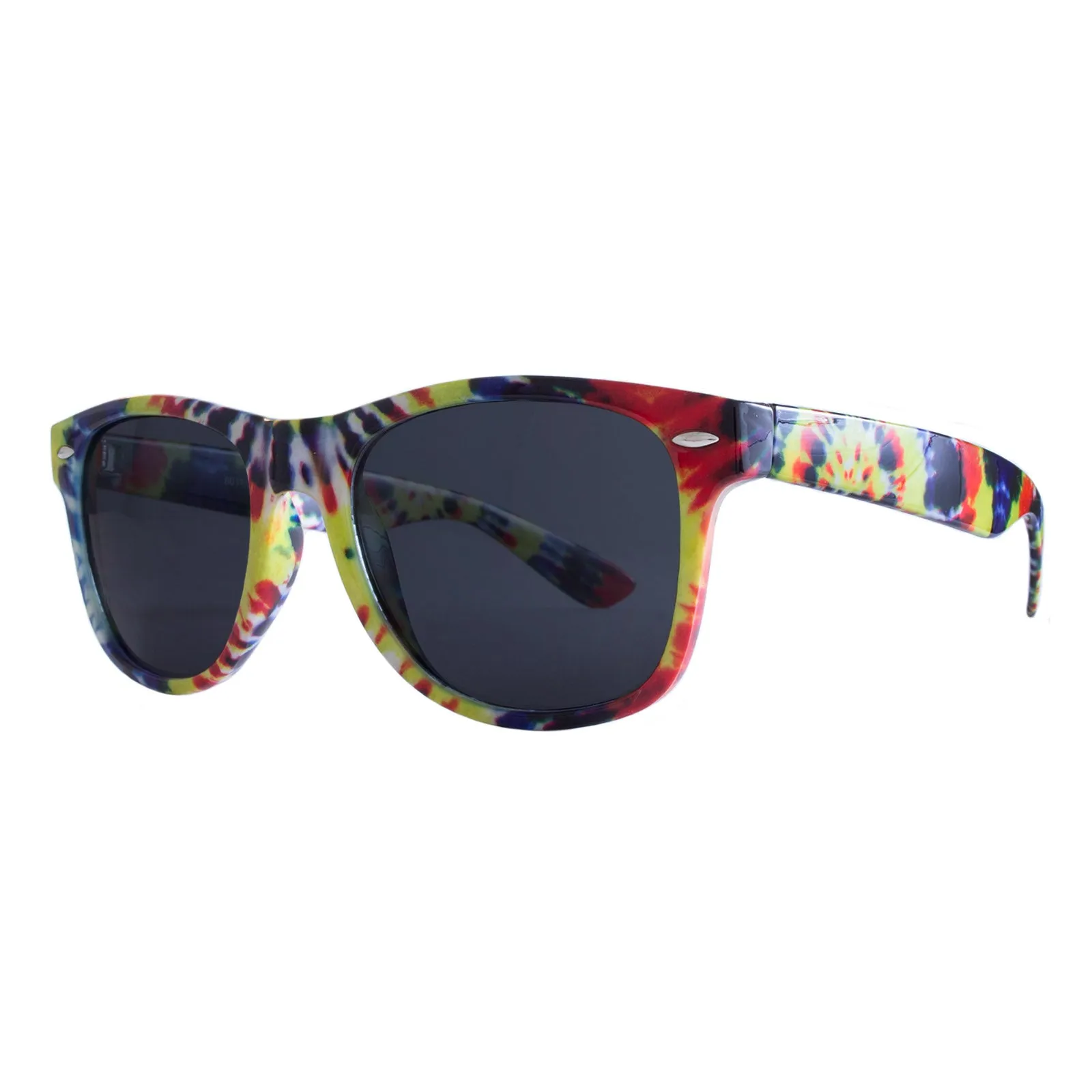 Trippy Tie Dye Wayfarer Style Sunglasses