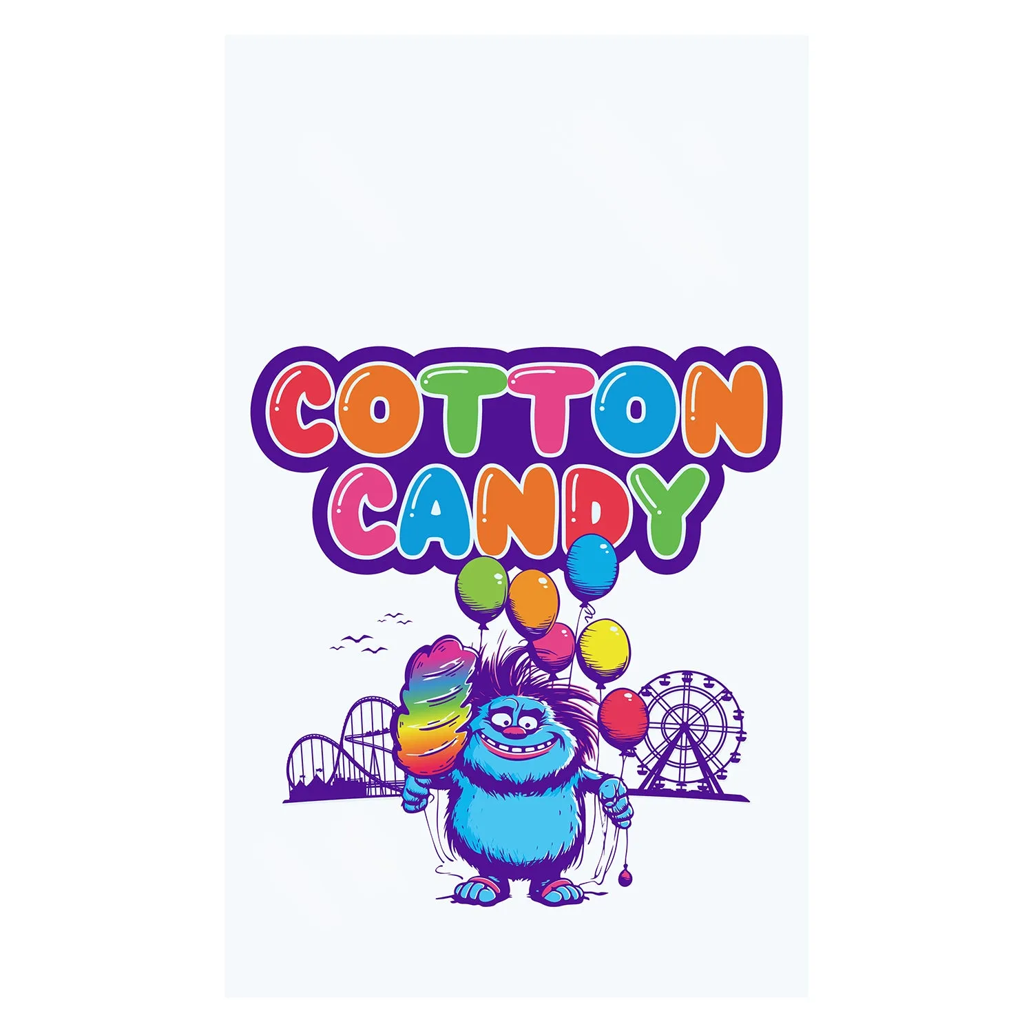 Troll Cotton Candy Bags