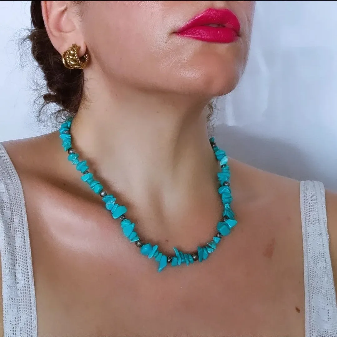 Turquoise chips necklace n.2