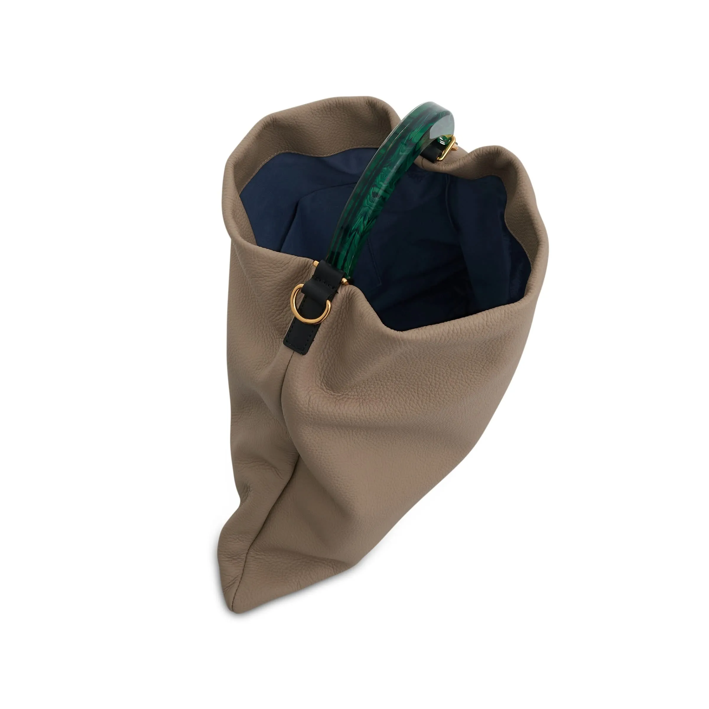 Venice Medium Hobo Bag in Light Camel/Spherical Green