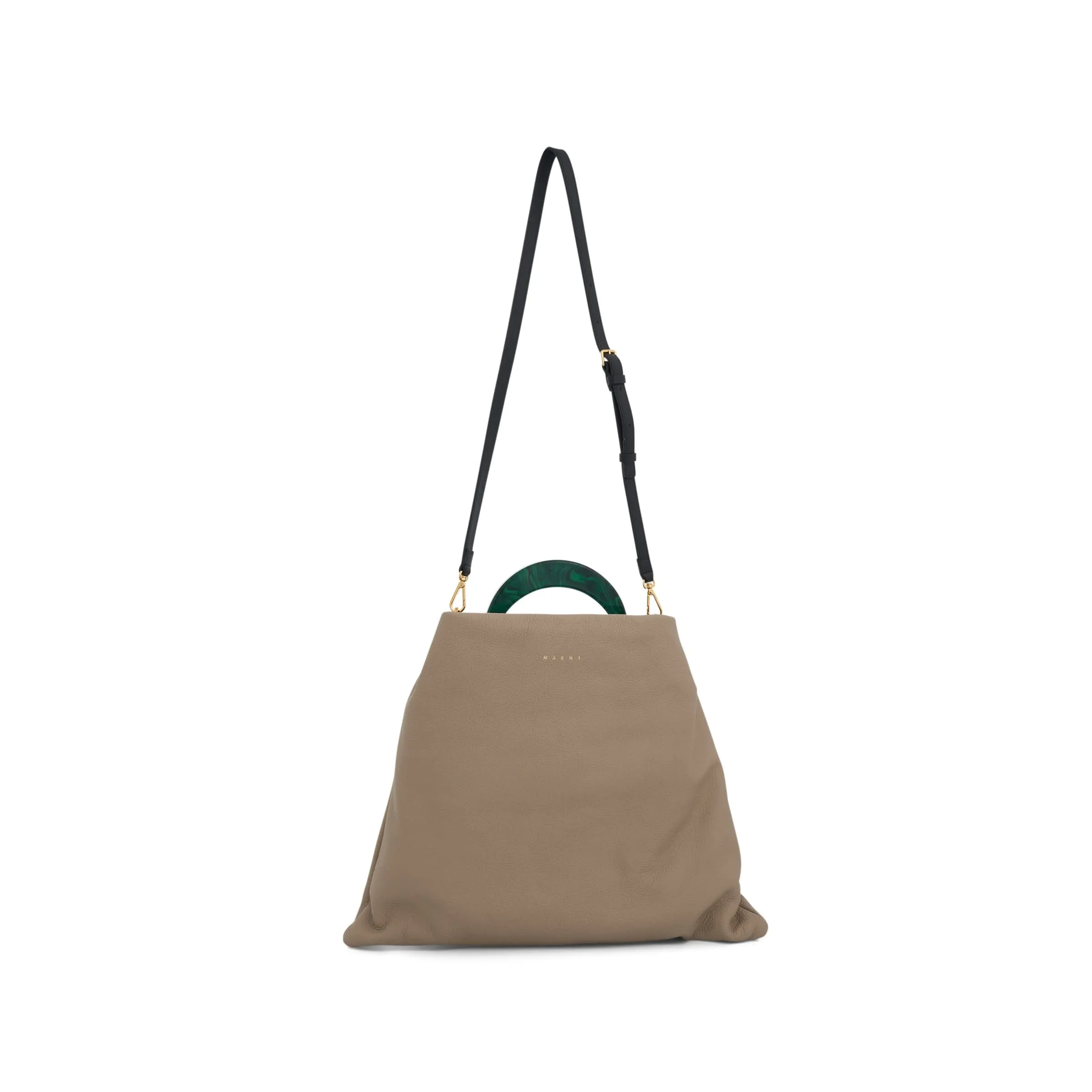 Venice Medium Hobo Bag in Light Camel/Spherical Green