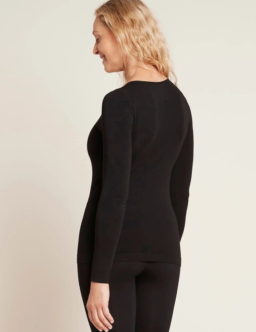 Women's Long Sleeve Top - Black