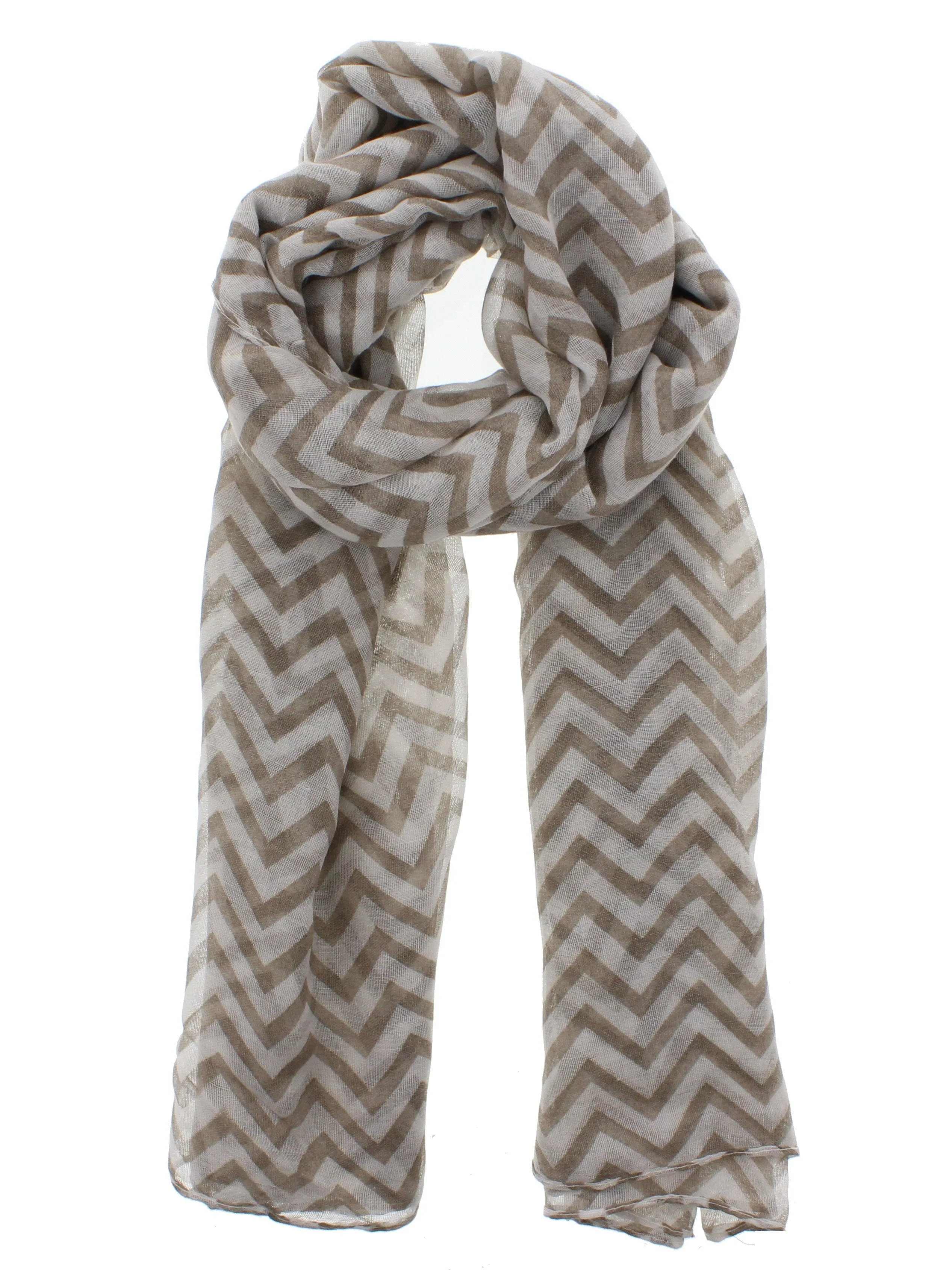 Zig Zag Print Scarf